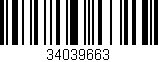 Código de barras (EAN, GTIN, SKU, ISBN): '34039663'