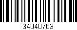 Código de barras (EAN, GTIN, SKU, ISBN): '34040763'