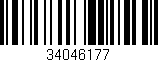 Código de barras (EAN, GTIN, SKU, ISBN): '34046177'