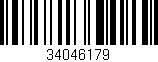 Código de barras (EAN, GTIN, SKU, ISBN): '34046179'