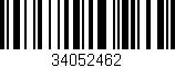 Código de barras (EAN, GTIN, SKU, ISBN): '34052462'