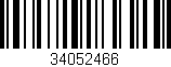 Código de barras (EAN, GTIN, SKU, ISBN): '34052466'