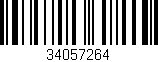 Código de barras (EAN, GTIN, SKU, ISBN): '34057264'