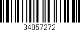 Código de barras (EAN, GTIN, SKU, ISBN): '34057272'