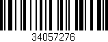 Código de barras (EAN, GTIN, SKU, ISBN): '34057276'
