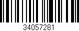 Código de barras (EAN, GTIN, SKU, ISBN): '34057281'