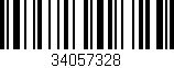 Código de barras (EAN, GTIN, SKU, ISBN): '34057328'