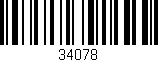Código de barras (EAN, GTIN, SKU, ISBN): '34078'