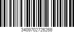 Código de barras (EAN, GTIN, SKU, ISBN): '3409702726268'