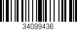 Código de barras (EAN, GTIN, SKU, ISBN): '34099436'
