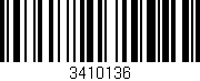 Código de barras (EAN, GTIN, SKU, ISBN): '3410136'