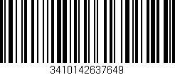Código de barras (EAN, GTIN, SKU, ISBN): '3410142637649'