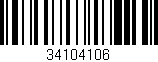 Código de barras (EAN, GTIN, SKU, ISBN): '34104106'
