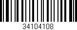 Código de barras (EAN, GTIN, SKU, ISBN): '34104108'