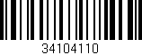 Código de barras (EAN, GTIN, SKU, ISBN): '34104110'