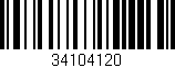 Código de barras (EAN, GTIN, SKU, ISBN): '34104120'