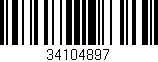 Código de barras (EAN, GTIN, SKU, ISBN): '34104897'