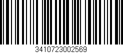 Código de barras (EAN, GTIN, SKU, ISBN): '3410723002569'