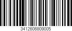 Código de barras (EAN, GTIN, SKU, ISBN): '3412606809005'