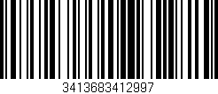 Código de barras (EAN, GTIN, SKU, ISBN): '3413683412997'