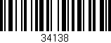 Código de barras (EAN, GTIN, SKU, ISBN): '34138'