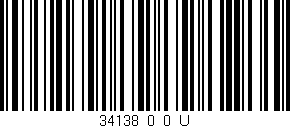 Código de barras (EAN, GTIN, SKU, ISBN): '34138_0_0_U'