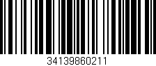 Código de barras (EAN, GTIN, SKU, ISBN): '34139860211'
