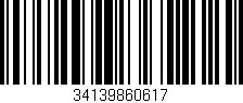 Código de barras (EAN, GTIN, SKU, ISBN): '34139860617'