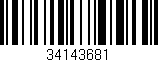Código de barras (EAN, GTIN, SKU, ISBN): '34143681'