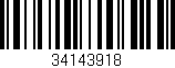 Código de barras (EAN, GTIN, SKU, ISBN): '34143918'