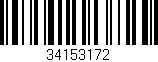 Código de barras (EAN, GTIN, SKU, ISBN): '34153172'