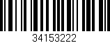 Código de barras (EAN, GTIN, SKU, ISBN): '34153222'