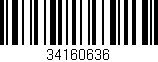 Código de barras (EAN, GTIN, SKU, ISBN): '34160636'