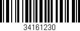 Código de barras (EAN, GTIN, SKU, ISBN): '34161230'