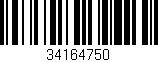 Código de barras (EAN, GTIN, SKU, ISBN): '34164750'