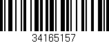 Código de barras (EAN, GTIN, SKU, ISBN): '34165157'