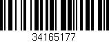 Código de barras (EAN, GTIN, SKU, ISBN): '34165177'