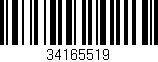 Código de barras (EAN, GTIN, SKU, ISBN): '34165519'