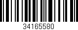 Código de barras (EAN, GTIN, SKU, ISBN): '34165580'
