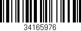 Código de barras (EAN, GTIN, SKU, ISBN): '34165976'
