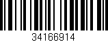 Código de barras (EAN, GTIN, SKU, ISBN): '34166914'