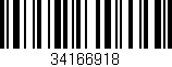 Código de barras (EAN, GTIN, SKU, ISBN): '34166918'