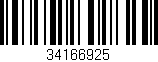 Código de barras (EAN, GTIN, SKU, ISBN): '34166925'