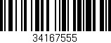 Código de barras (EAN, GTIN, SKU, ISBN): '34167555'