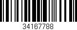 Código de barras (EAN, GTIN, SKU, ISBN): '34167788'