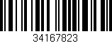 Código de barras (EAN, GTIN, SKU, ISBN): '34167823'