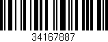 Código de barras (EAN, GTIN, SKU, ISBN): '34167887'