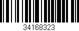 Código de barras (EAN, GTIN, SKU, ISBN): '34168323'