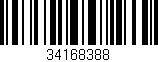 Código de barras (EAN, GTIN, SKU, ISBN): '34168388'