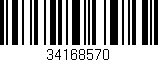Código de barras (EAN, GTIN, SKU, ISBN): '34168570'
